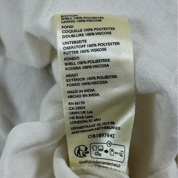 FREE PEOPLE Augusta Floral Skirt XS Embroidered Lace Ivory Boho Prairie Midi - Picture 8 of 13